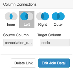 column connection (join) types