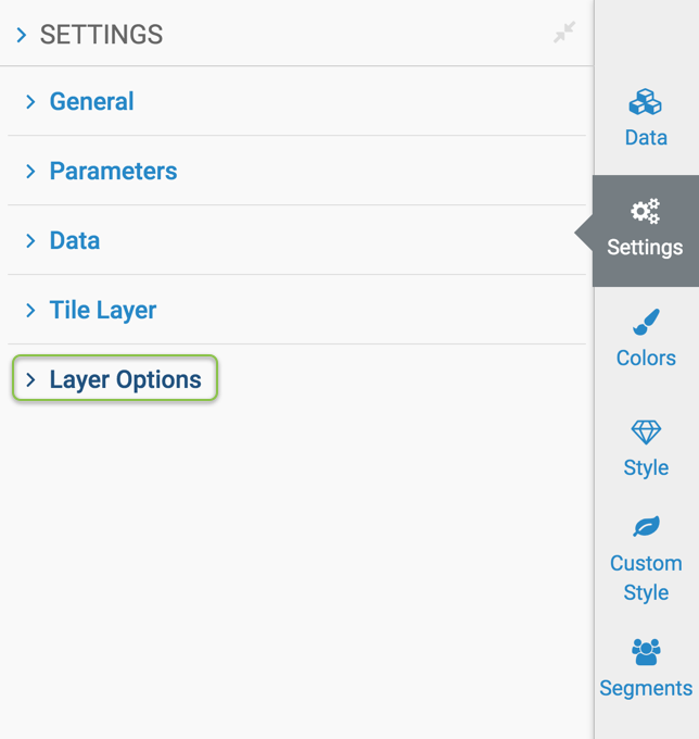 layer options settings