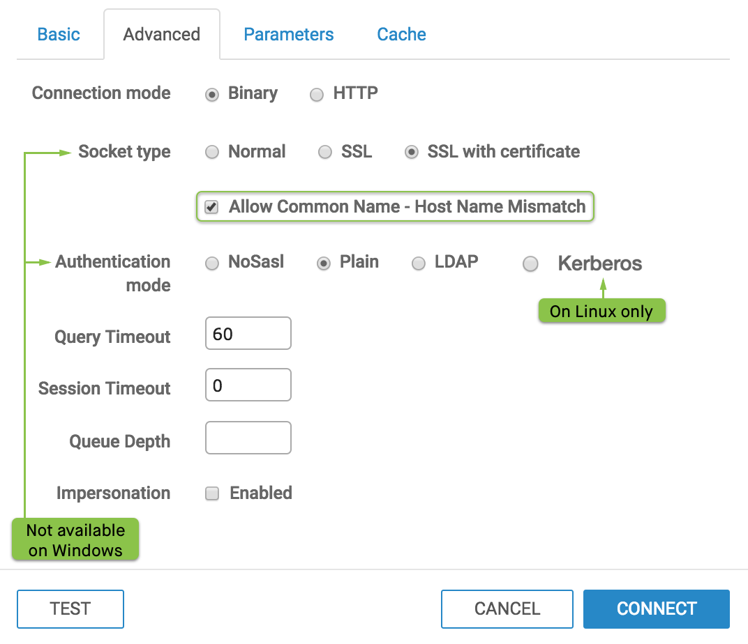 support for common name/host mismatch