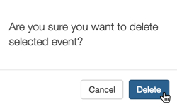 Confirming Deletion of an Event