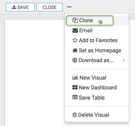 cloning an existing visual