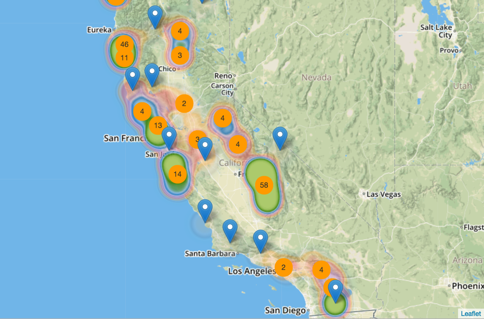 interactive map with mapbox option