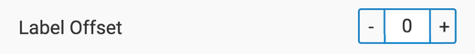 Changing the label offset setting