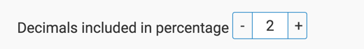 changing decimals in percentages as marks