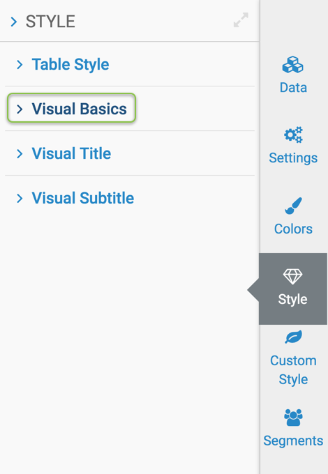 visual basics setting