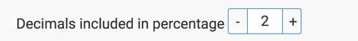 Specify number of decimals in percentage label