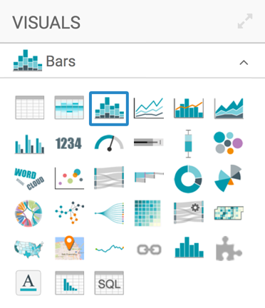 selecting bars chart type