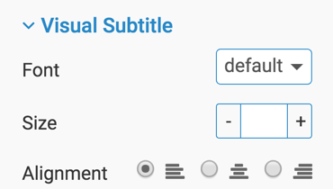 visual subtitle styling options