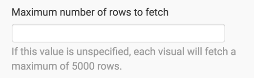 change max number of rows fetched