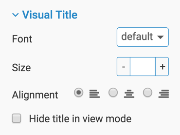 visual title styling options