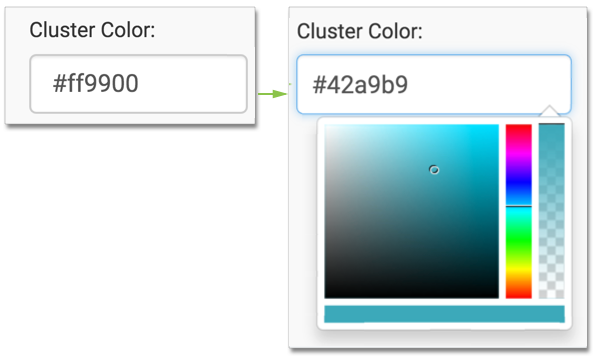 change cluster color