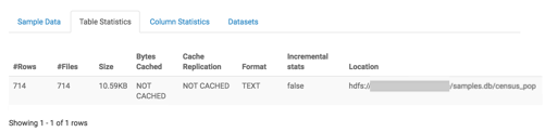 exploring table data in connection explorer