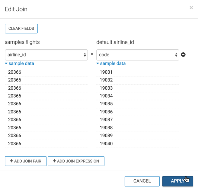 Choosing the join key