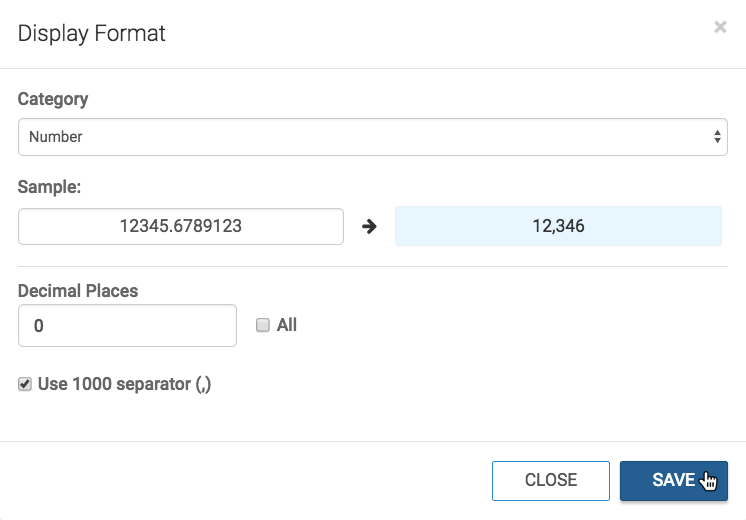 Number formating for population