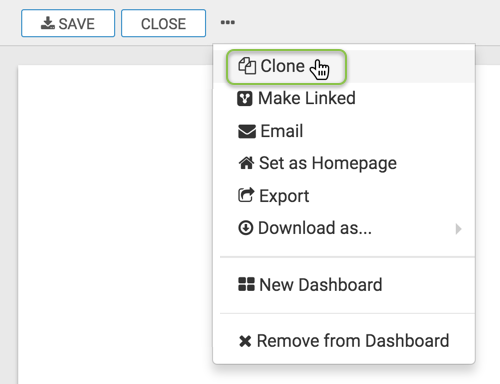 cloning an existing visual