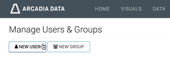 In Manage Users & Groups page, clicking the New User button