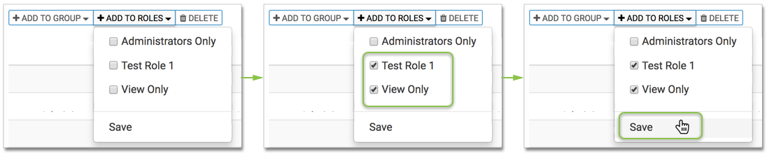 In Manage Users and Groups, on the Users tab, select a number of users.