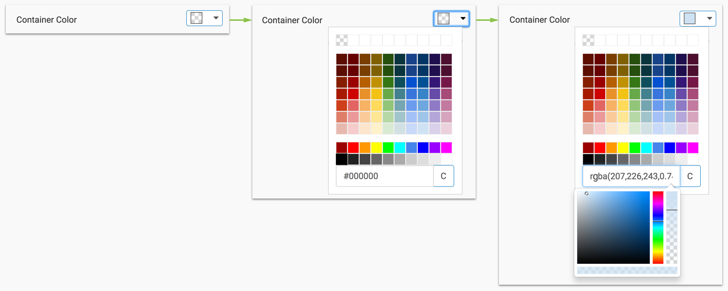 change filter container color