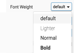 select font weight