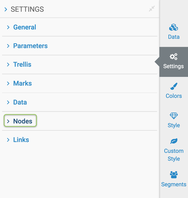 nodes settings