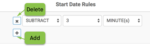 remove or add start date rule