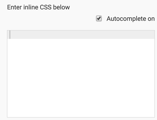 add css in-line