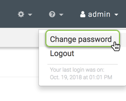 changing password