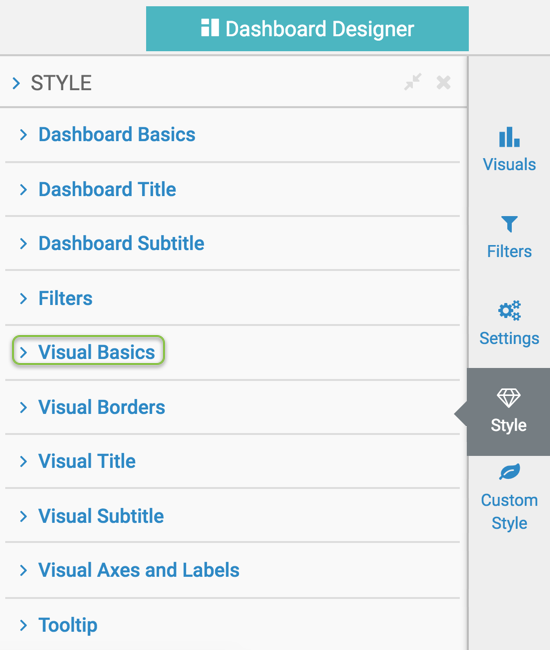 Styling the subtitle of a dashboard