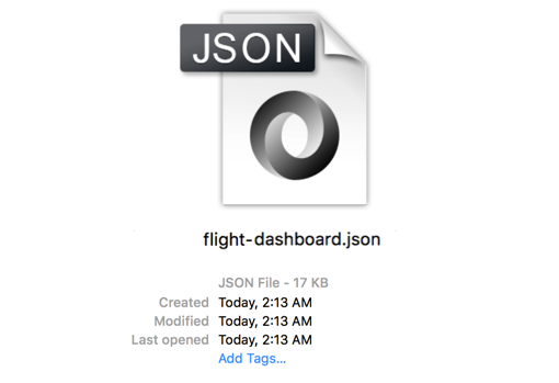 backup *.json file in the file system