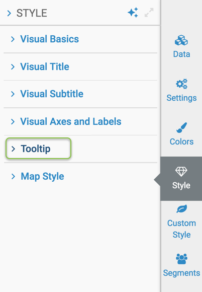 Tooltip setting